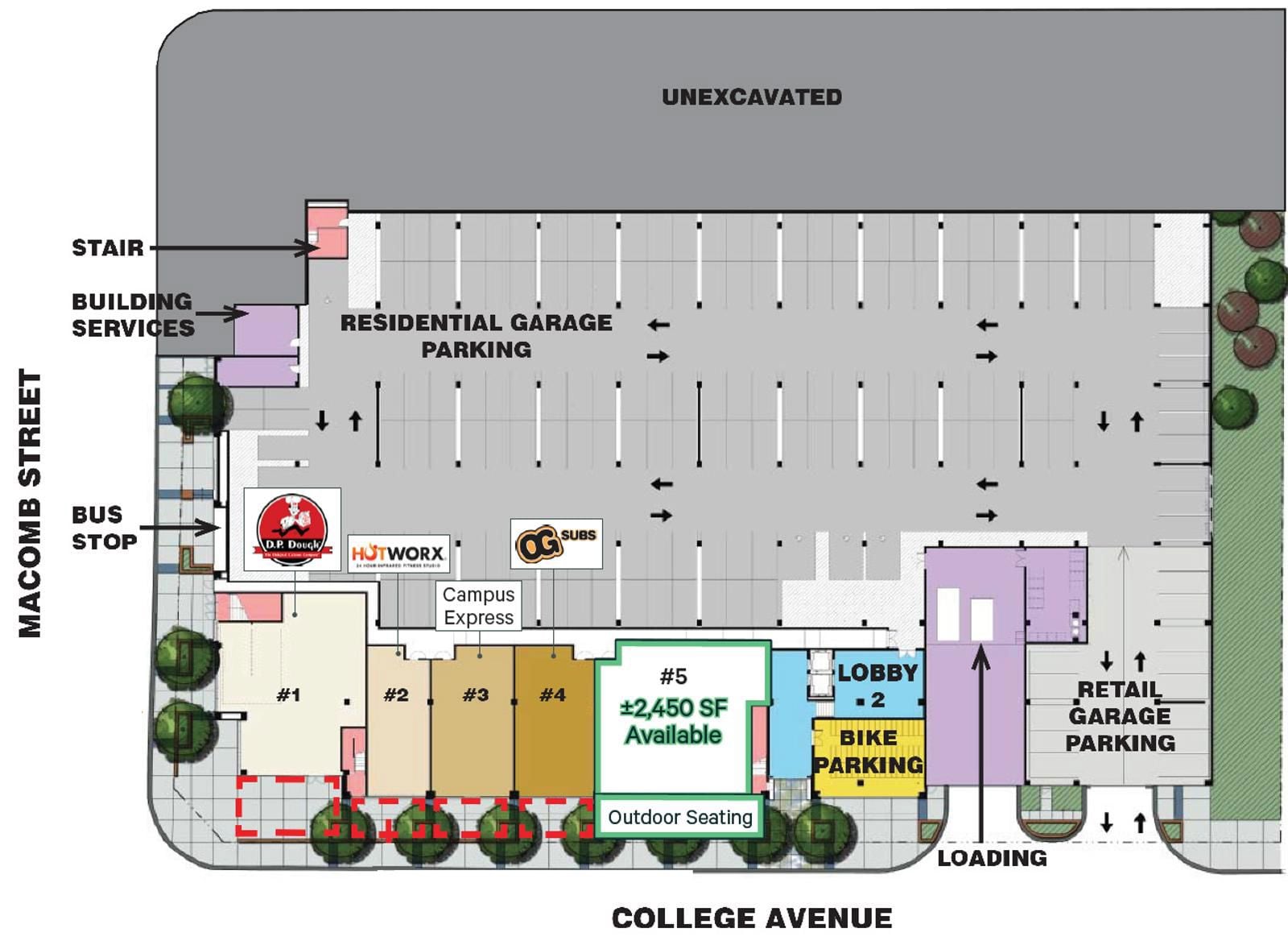 444 W College Ave - Plan