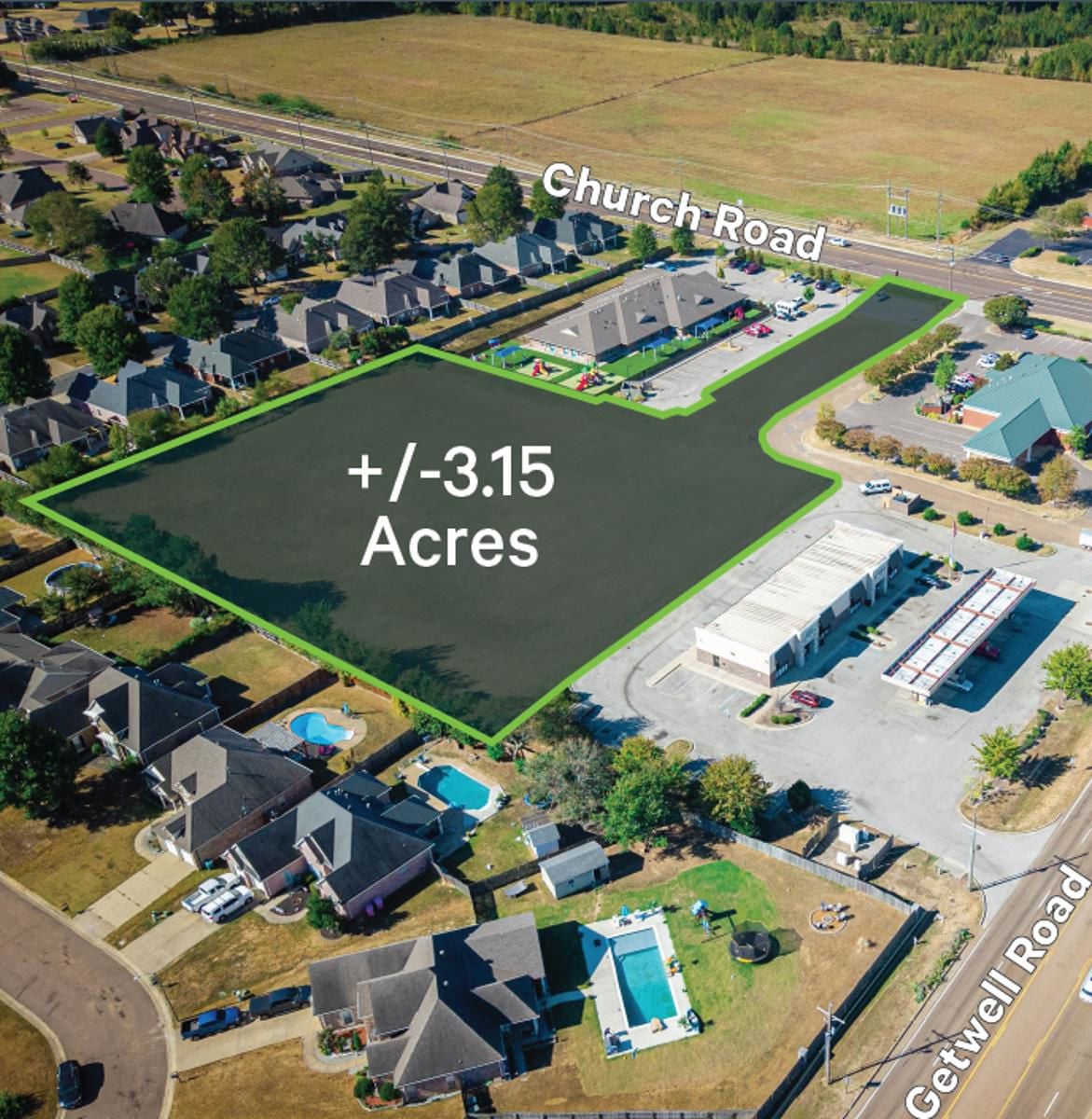 3.15 Acres Southaven Lot