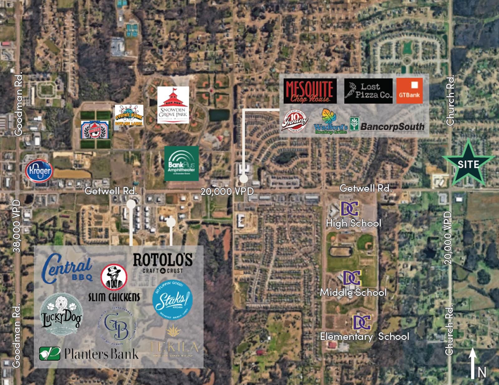 3.15 Acres Southaven Lot - Map