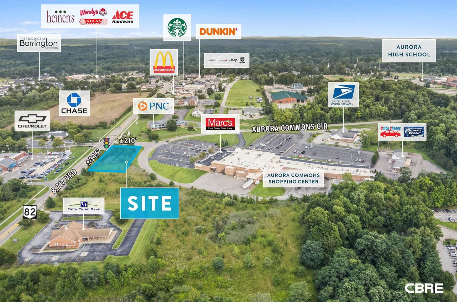 1.71 AC Development Outlot at Aurora Commons OH-82 & Aurora Commons Cir, Aurora, OH 44202, USA - Image 2