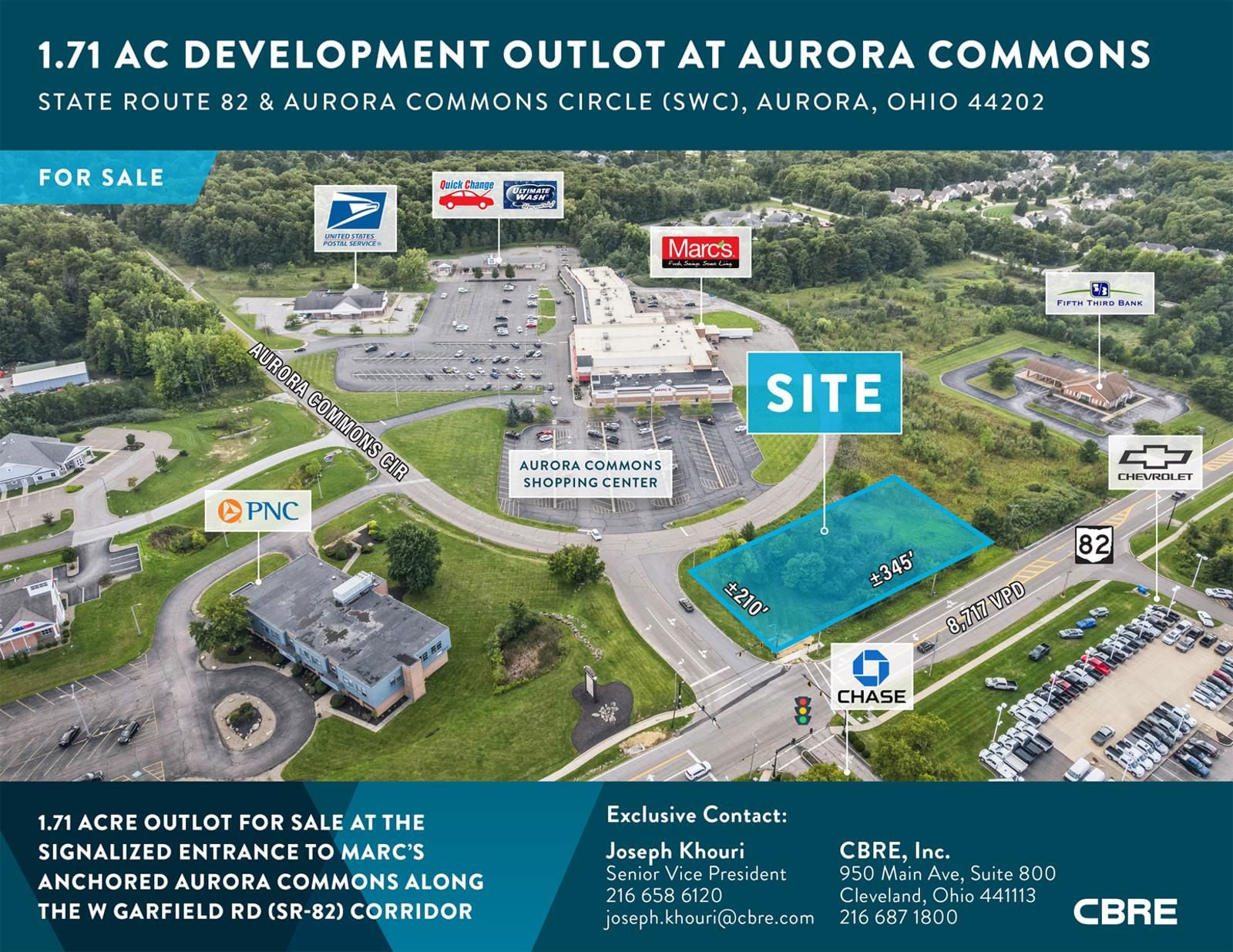 1.71 AC Development Outlot at Aurora Commons OH-82 & Aurora Commons Cir, Aurora, OH 44202, USA - Image 1