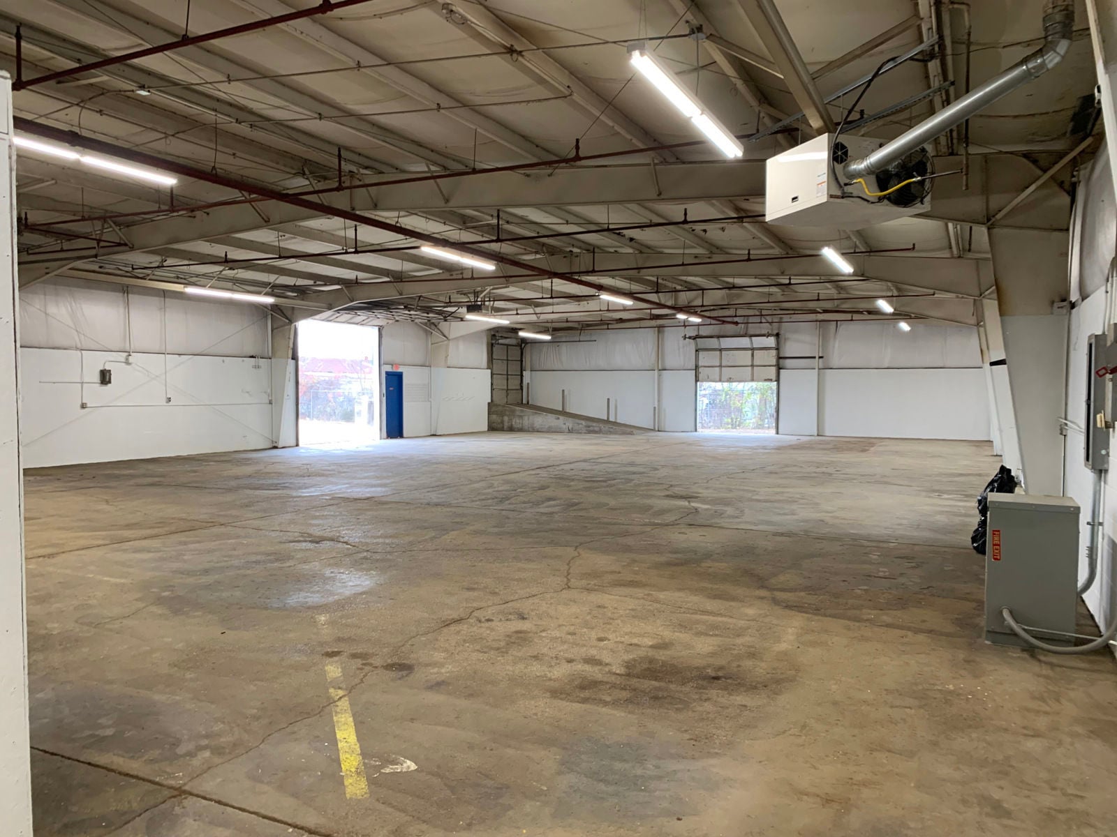 Interior Warehouse Doors Open