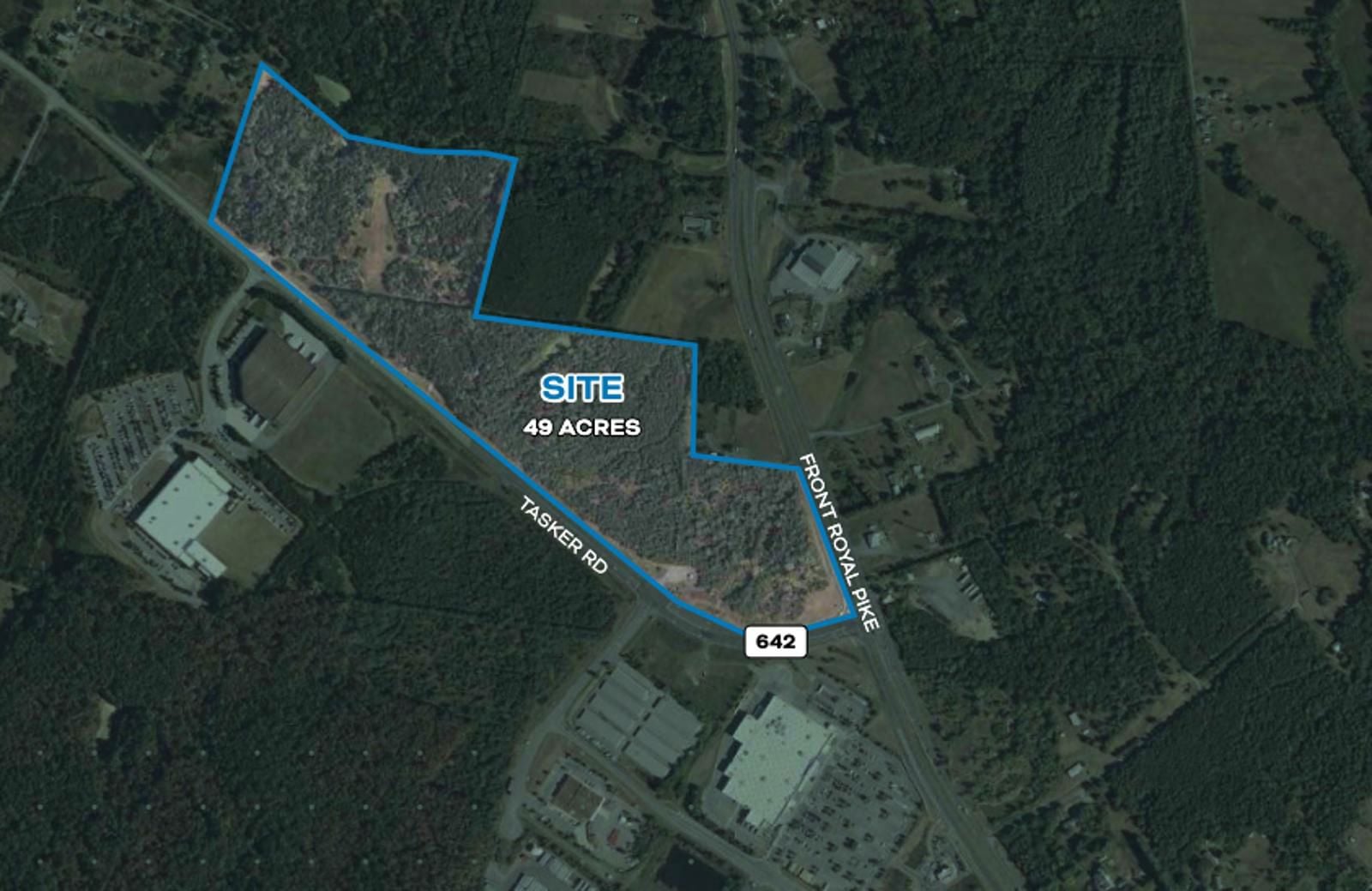 Front Royal Pike & Tasker Rd. Aerial