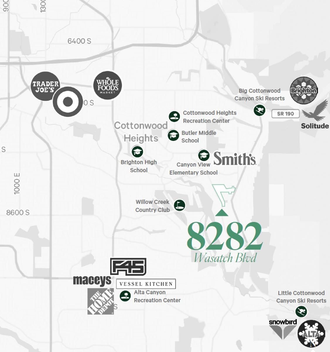 Wasatch Blvd Map