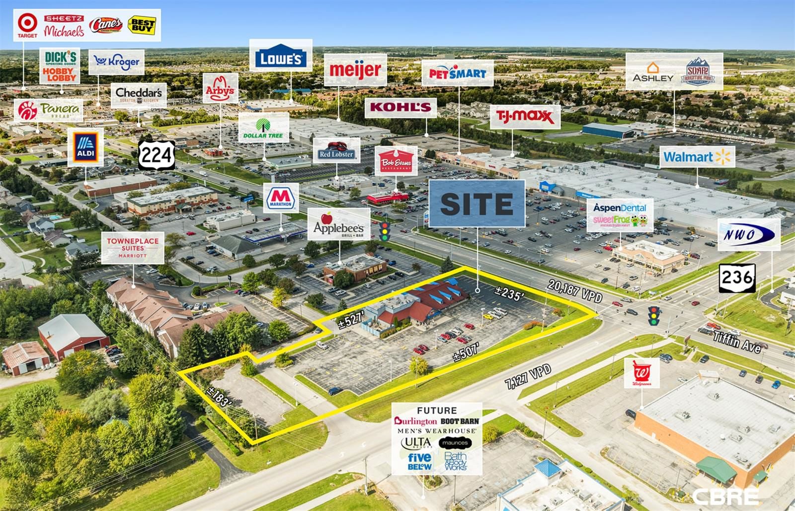 10,832 SF Restaurant on 2.42 Signalized Acres 2551 Tiffin Avenue - Image 2