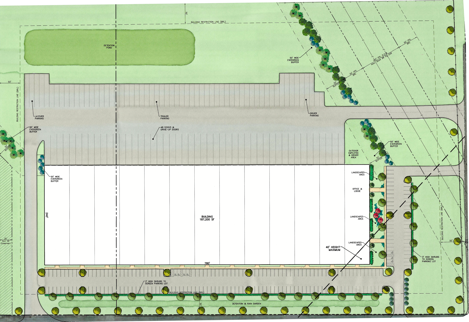 SK-2 Colored Aerial Plan