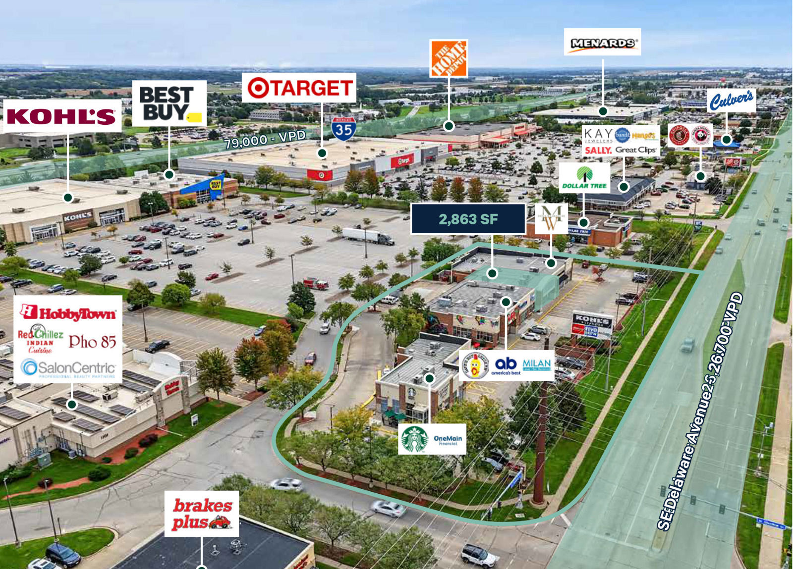 Grand Pointe Shopping Center - 1805 SE Delaware Avenue-2