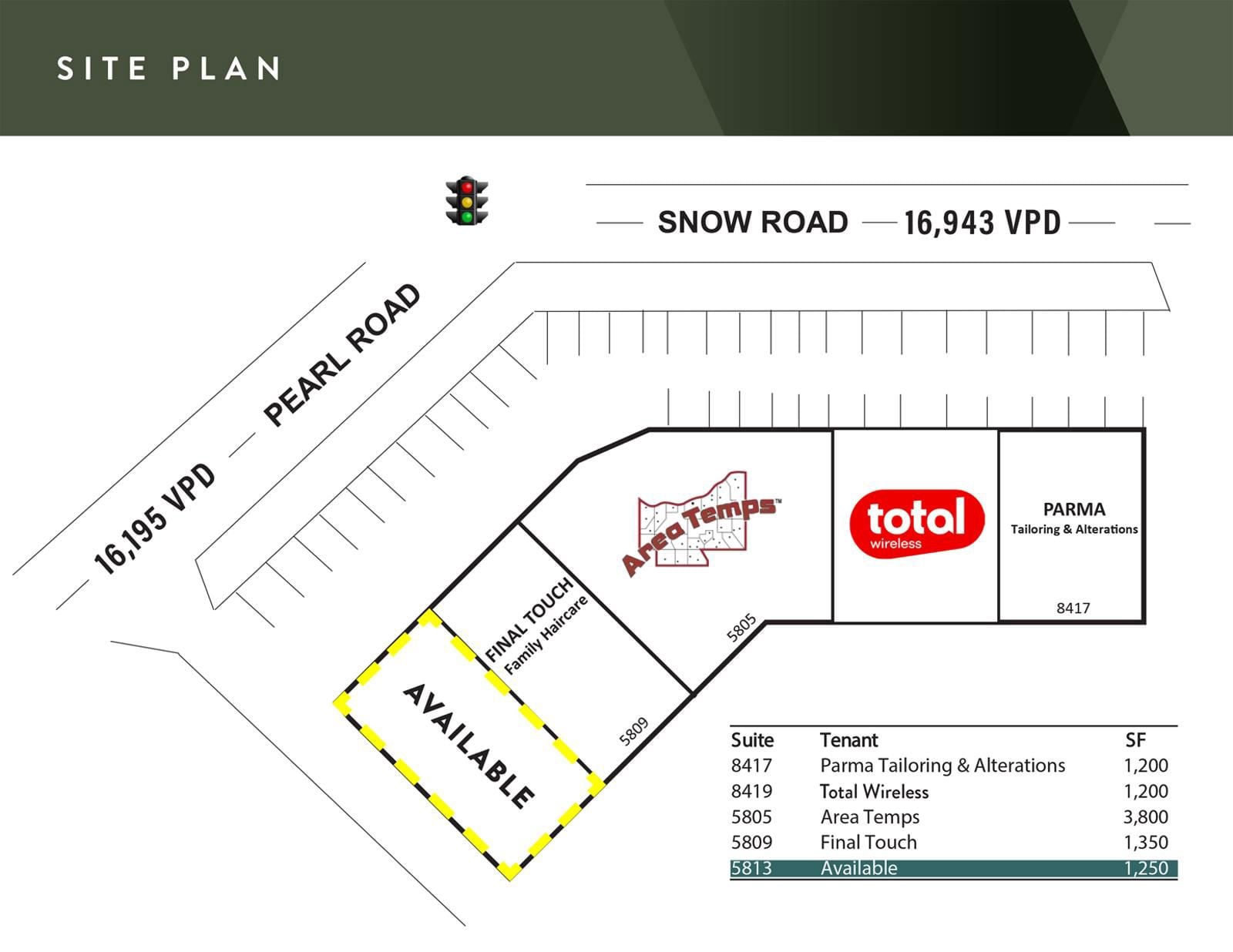 1,250 SF Retail Endcap For Lease 5813 Pearl Road - Image 5