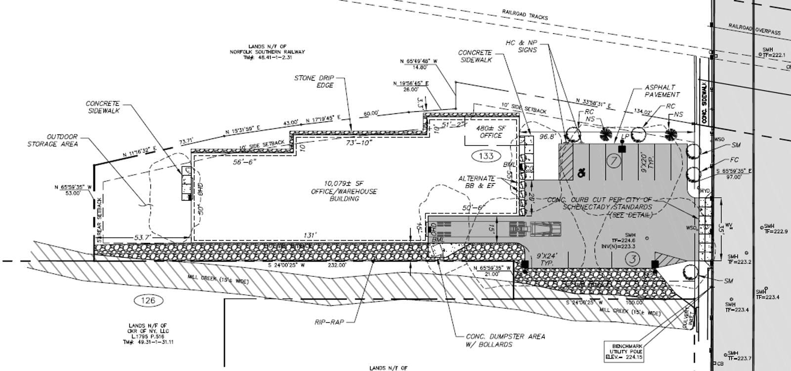 Site plan for flyer