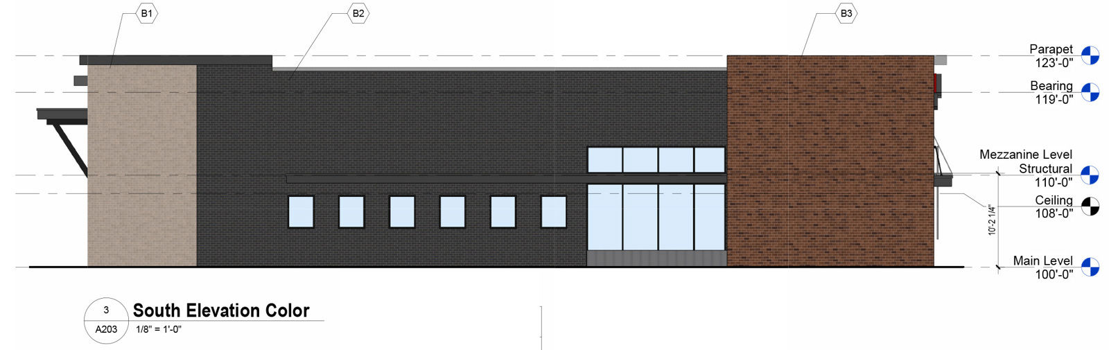 South Elevation Color