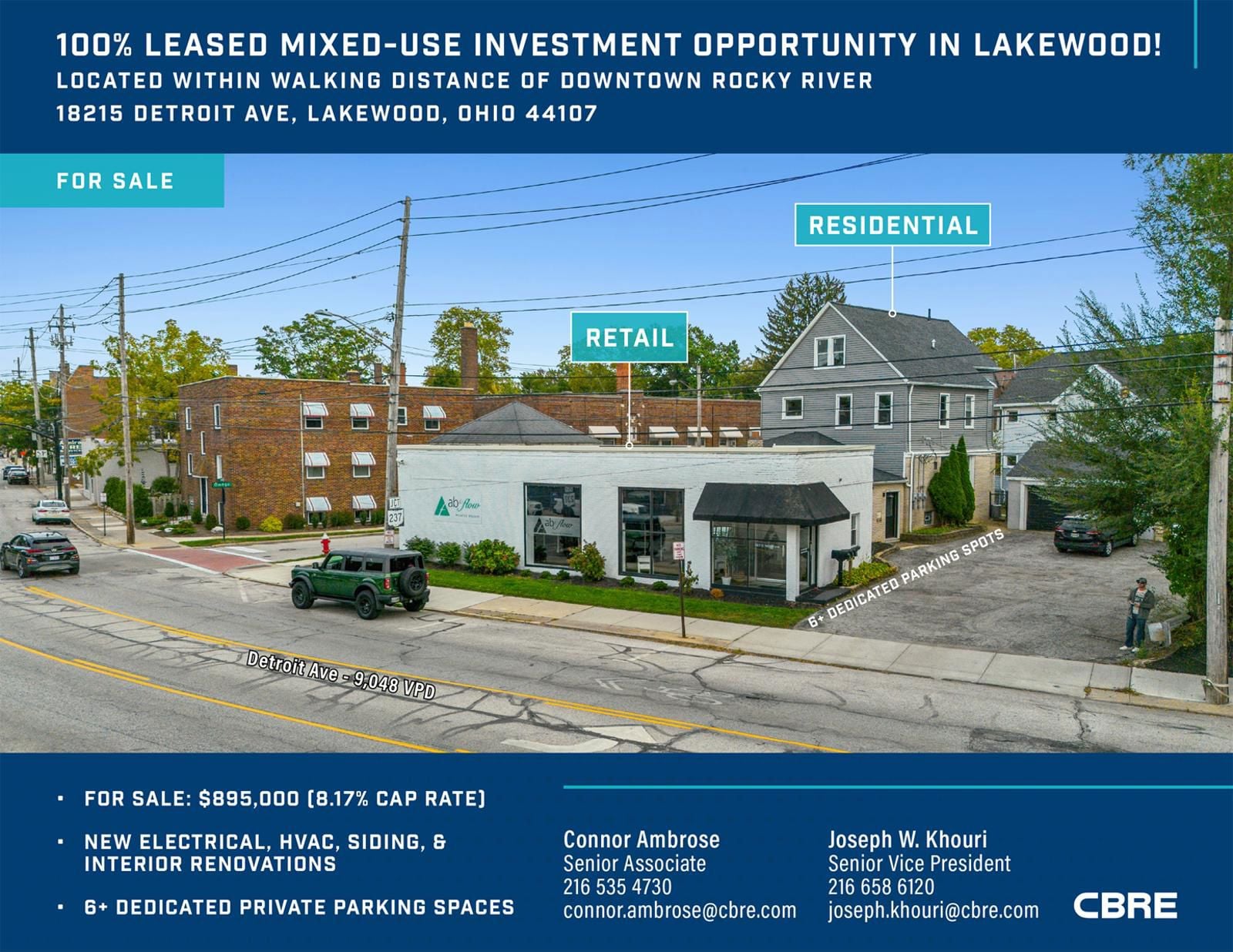 100% Leased Mixed-Use Investment Opportunity in Lakewood! 18215 Detroit Avenue - Image 1