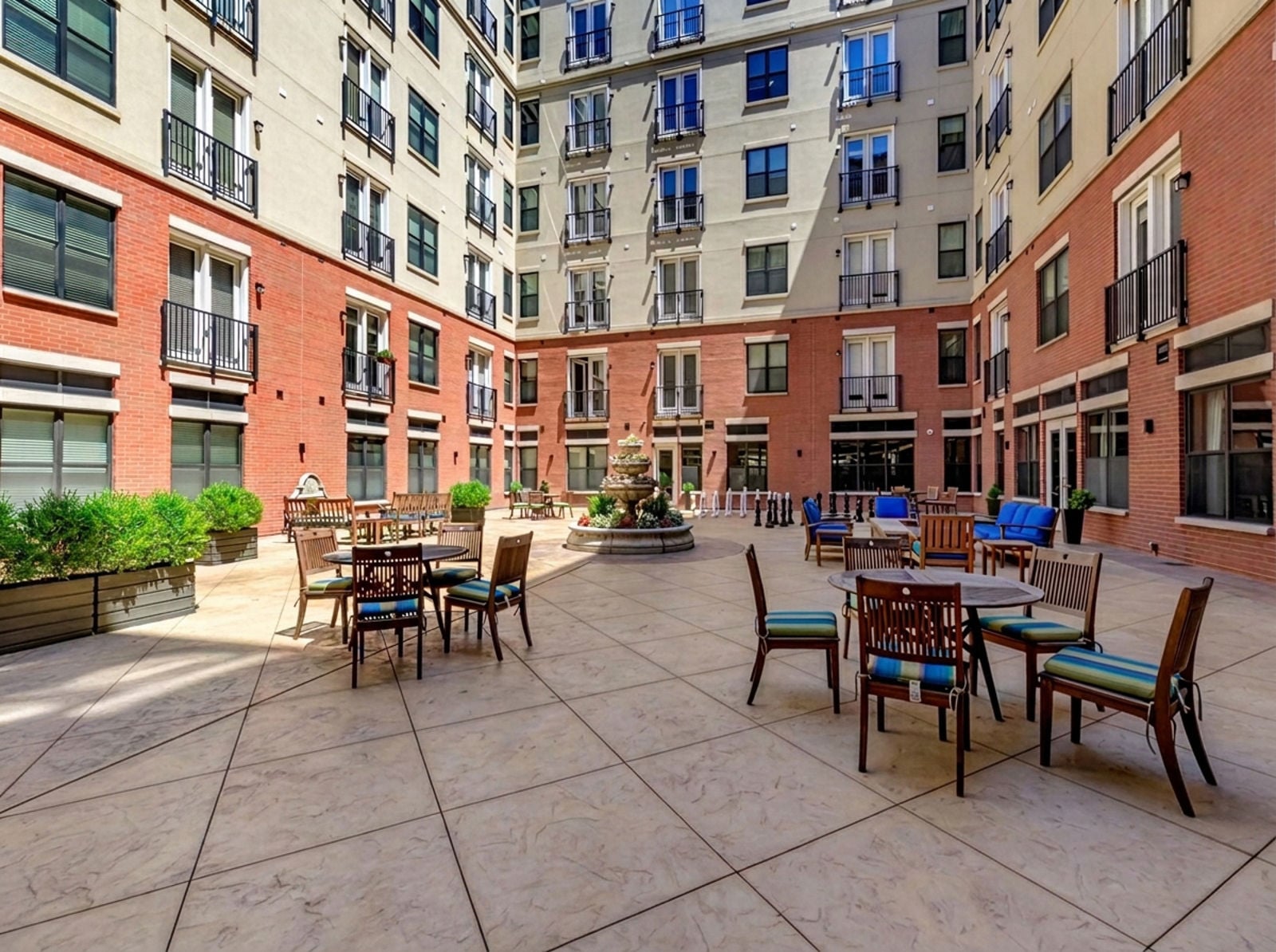 Courtyard Brightened and Upscaled