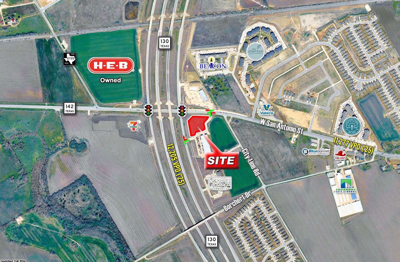Retail Pad Site - 130 S. Cesar Chavez Pkwy - Aerial