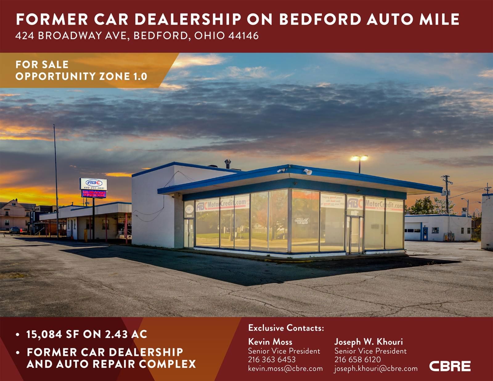 Former Car Dealership on Bedford Auto Mile 424 Broadway Avenue - Image 1