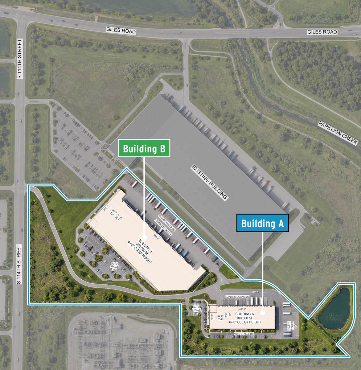 41 AC - Premier Build-to-Suit Opportunity for Lease  11201 Giles Rd - Image 1