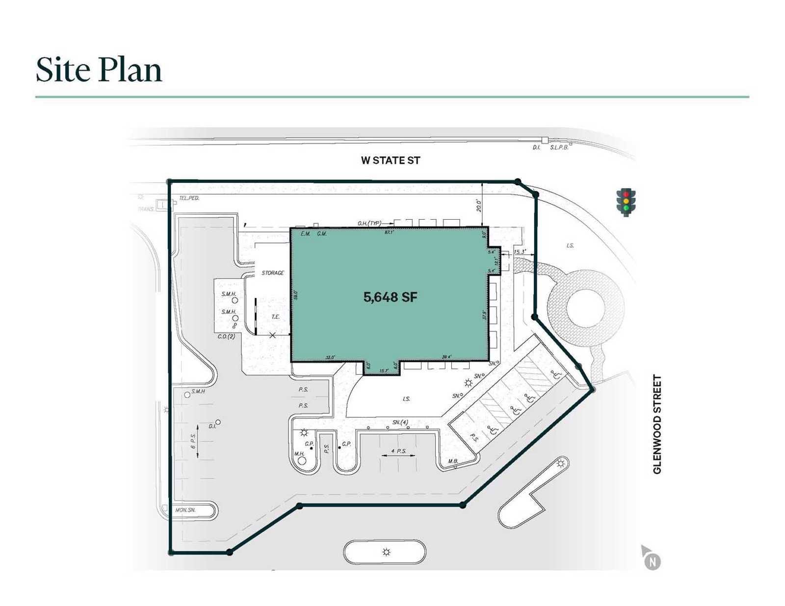 7025 N Glenwood St site plan