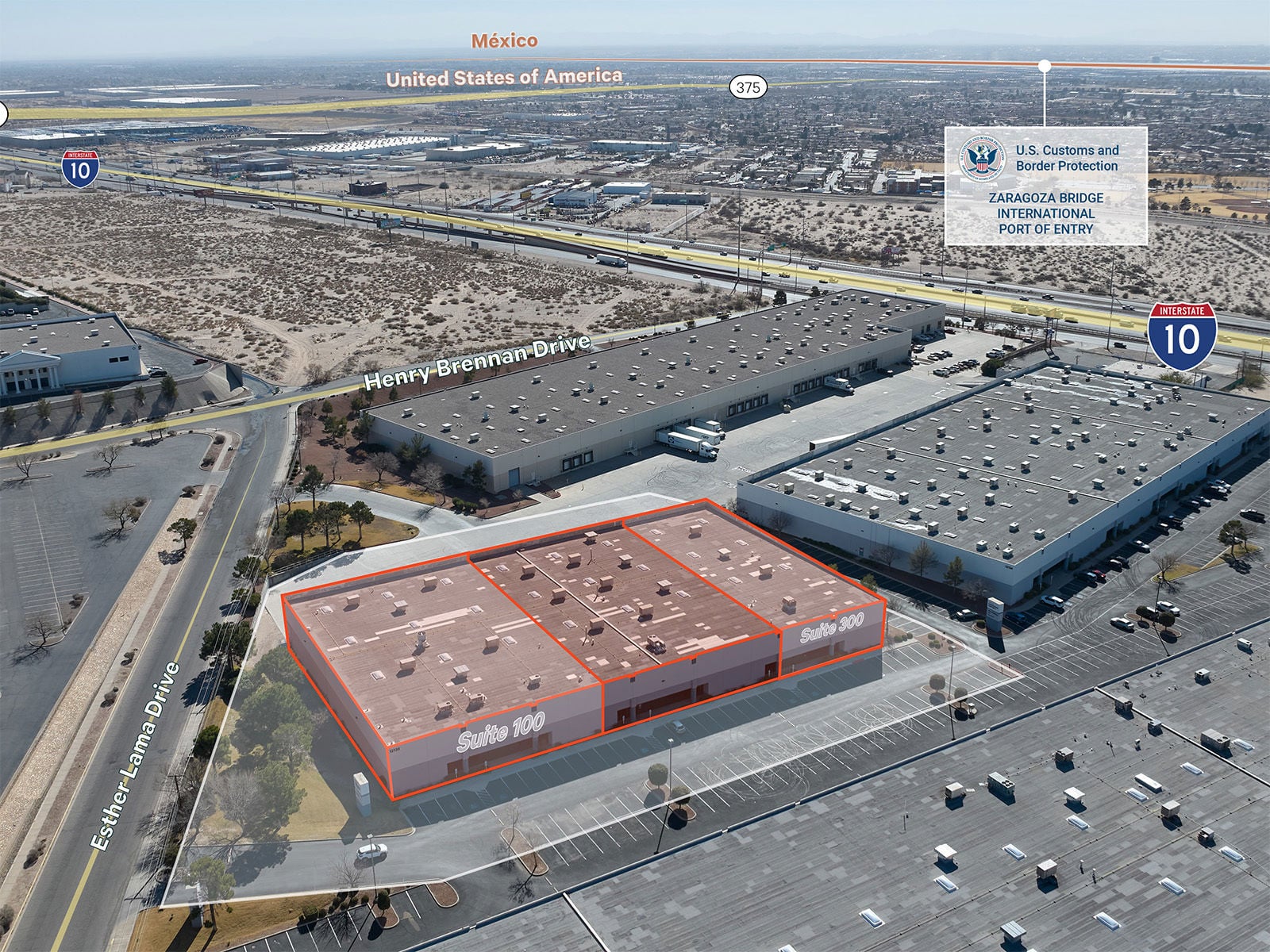 12130 Esther Lama (Suite 100 & 300 Marked) - Front Photo