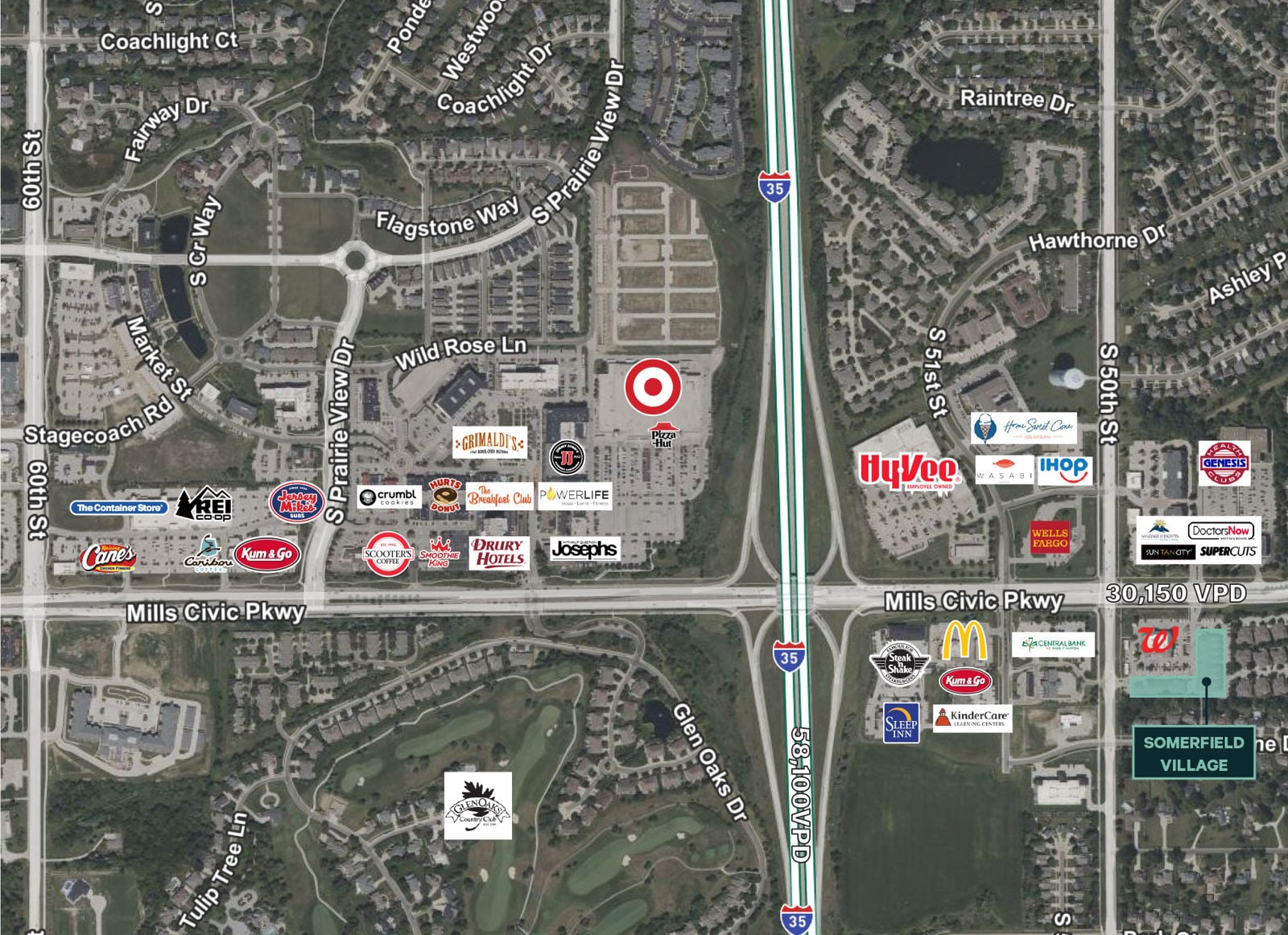Somerfield Village Retail-Map