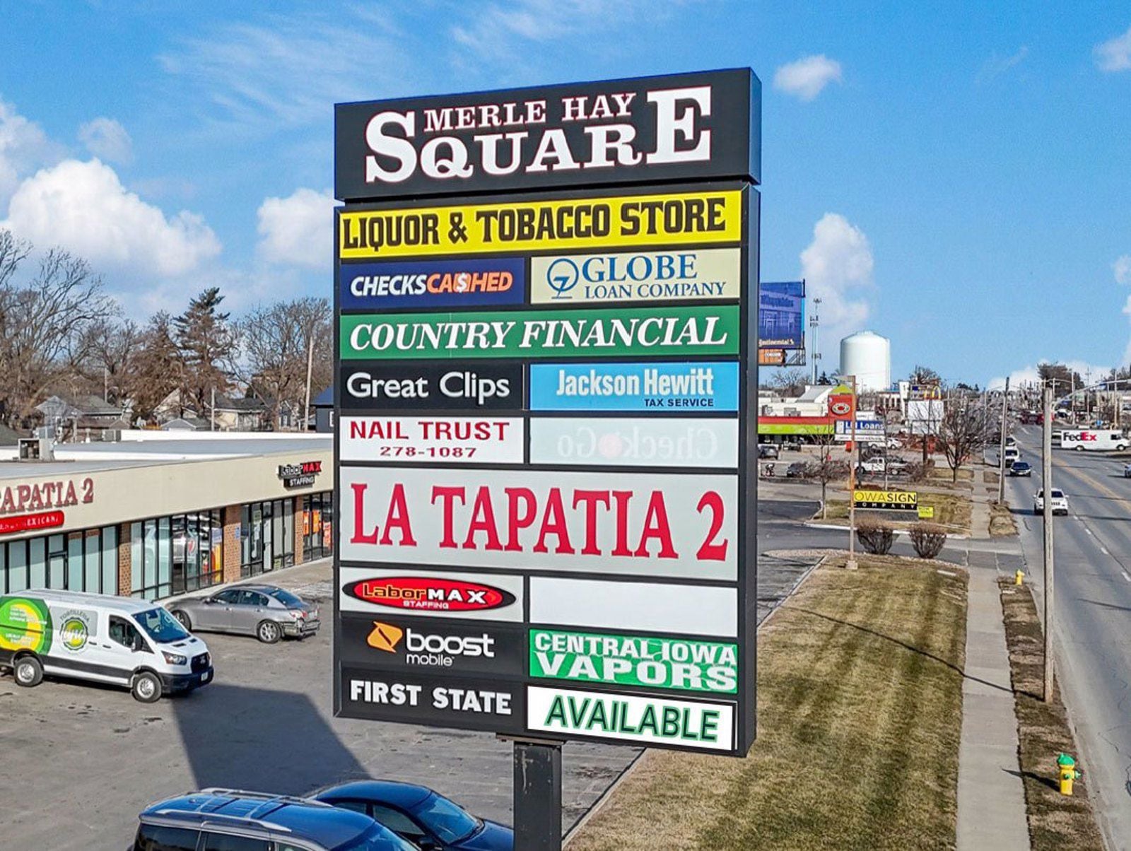 Merle-Hay-Square-Signage