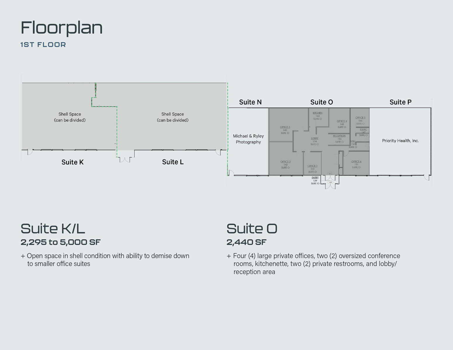 2600 72nd Street Suite KLNOP Floor Plans