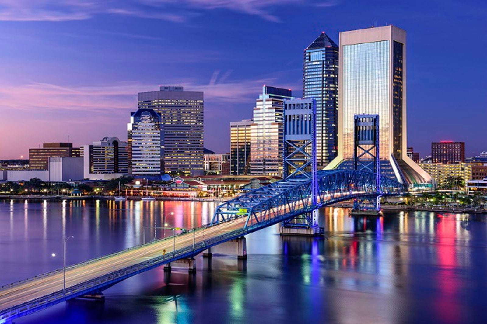Jacksonville Night Skyline-2015