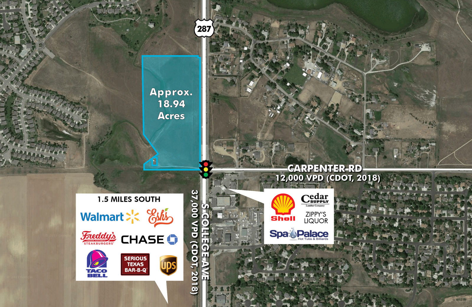 NWC College & Carpenter Map