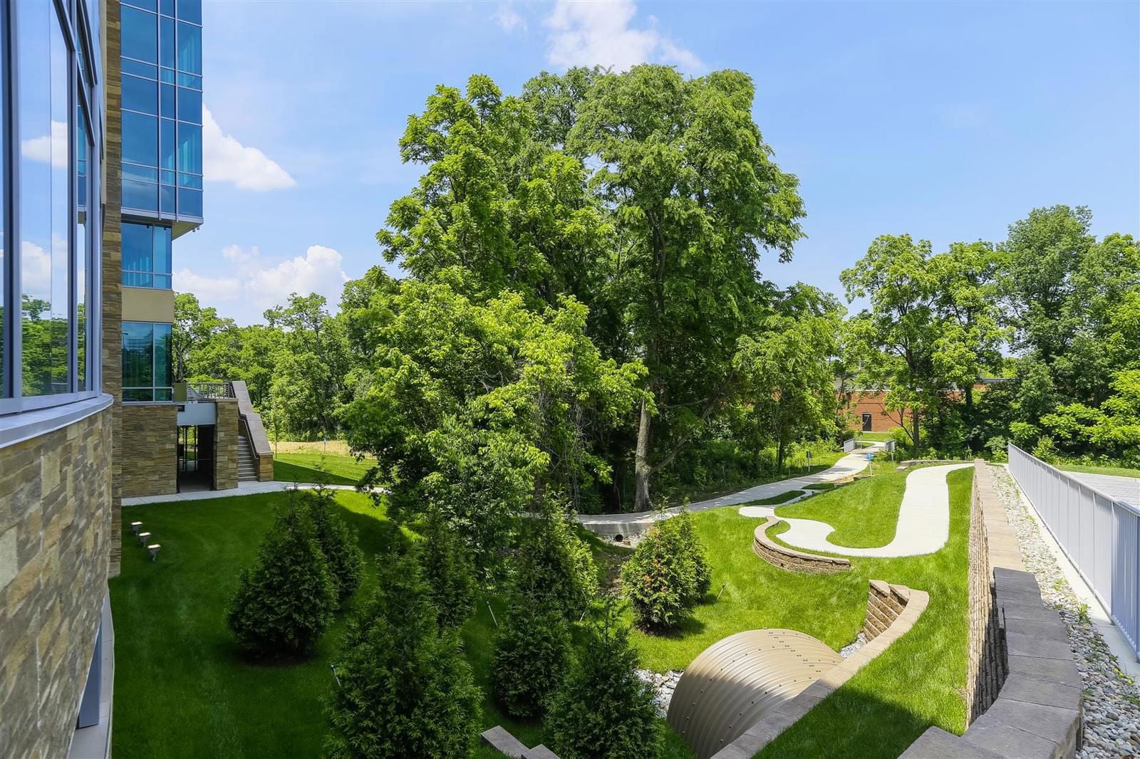 Walking Trail + Building