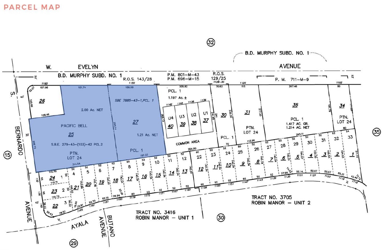 1150&1188 W Evelyn_ParcelMap.JPG