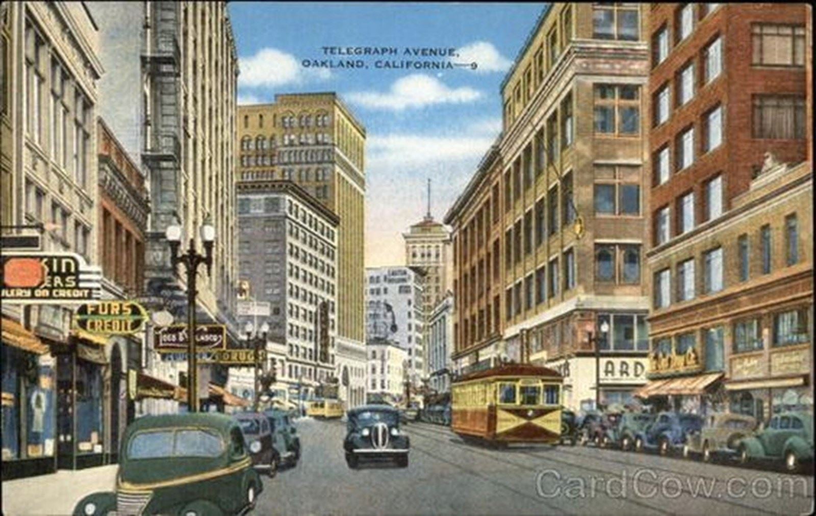 Historical postcard down telegraph to BR