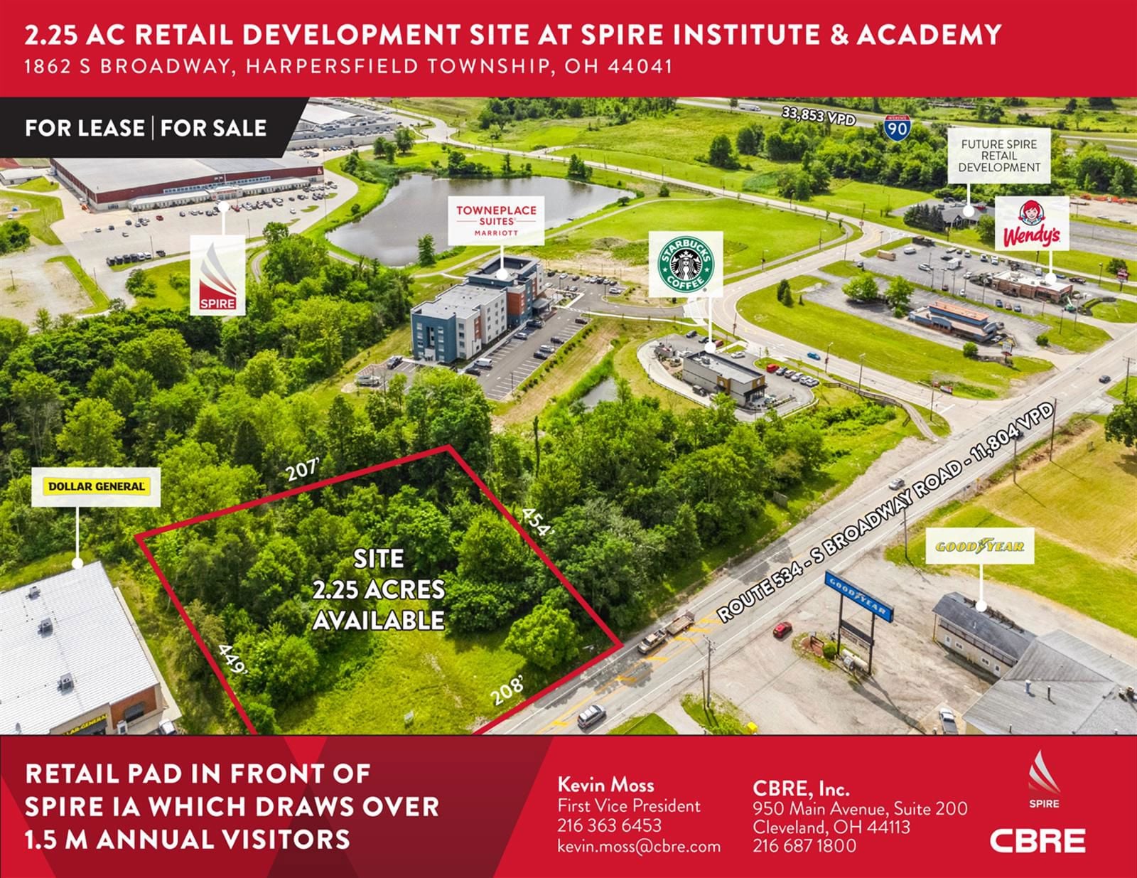 2.25 AC Retail Development Site at Spire Institute & Academy 1862 South Broadway - Image 1