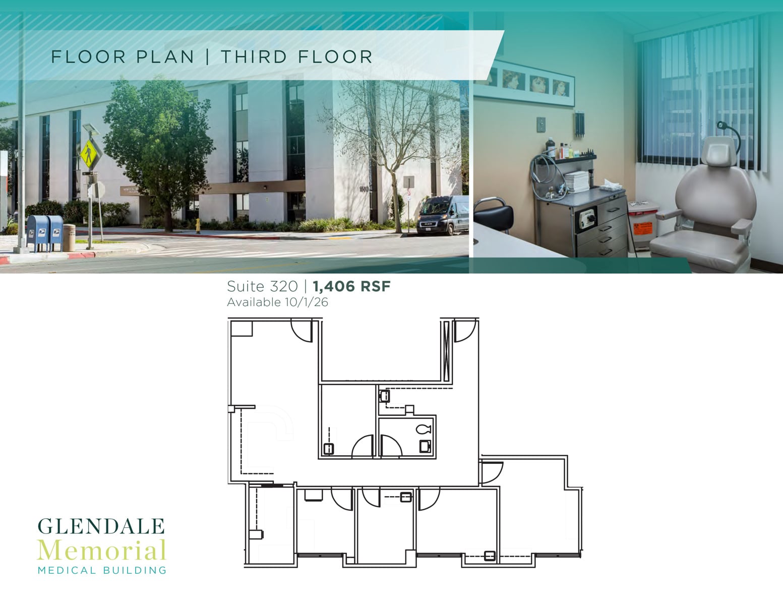 Glendale Memorial Medical Building - 1500 S Central Ave_Suite 320 plan