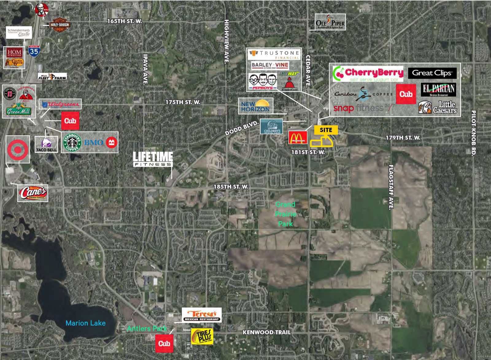 Lakeville 16.03 Acres Area Map