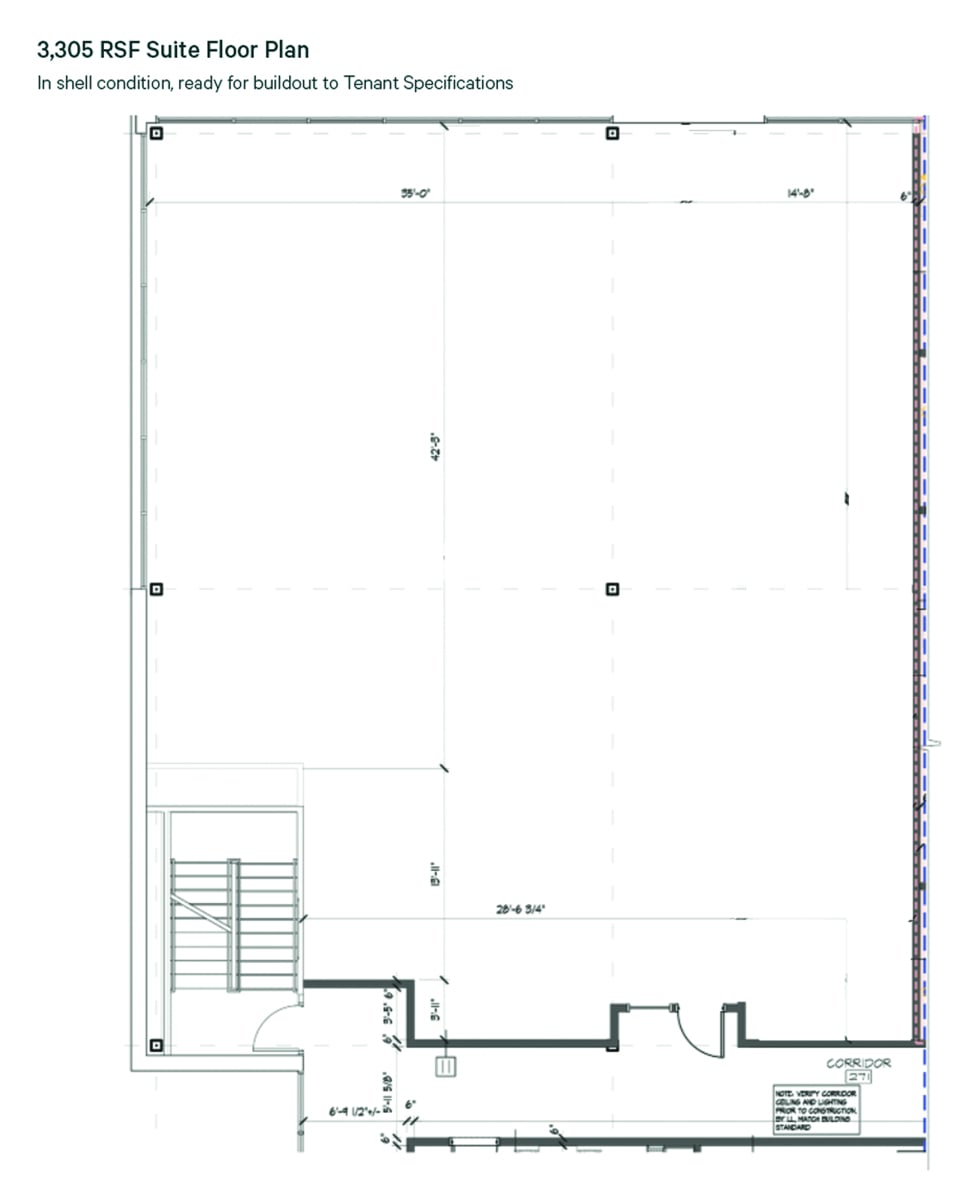 3305 suite on Second Floor