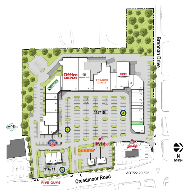 Brennan Station site map