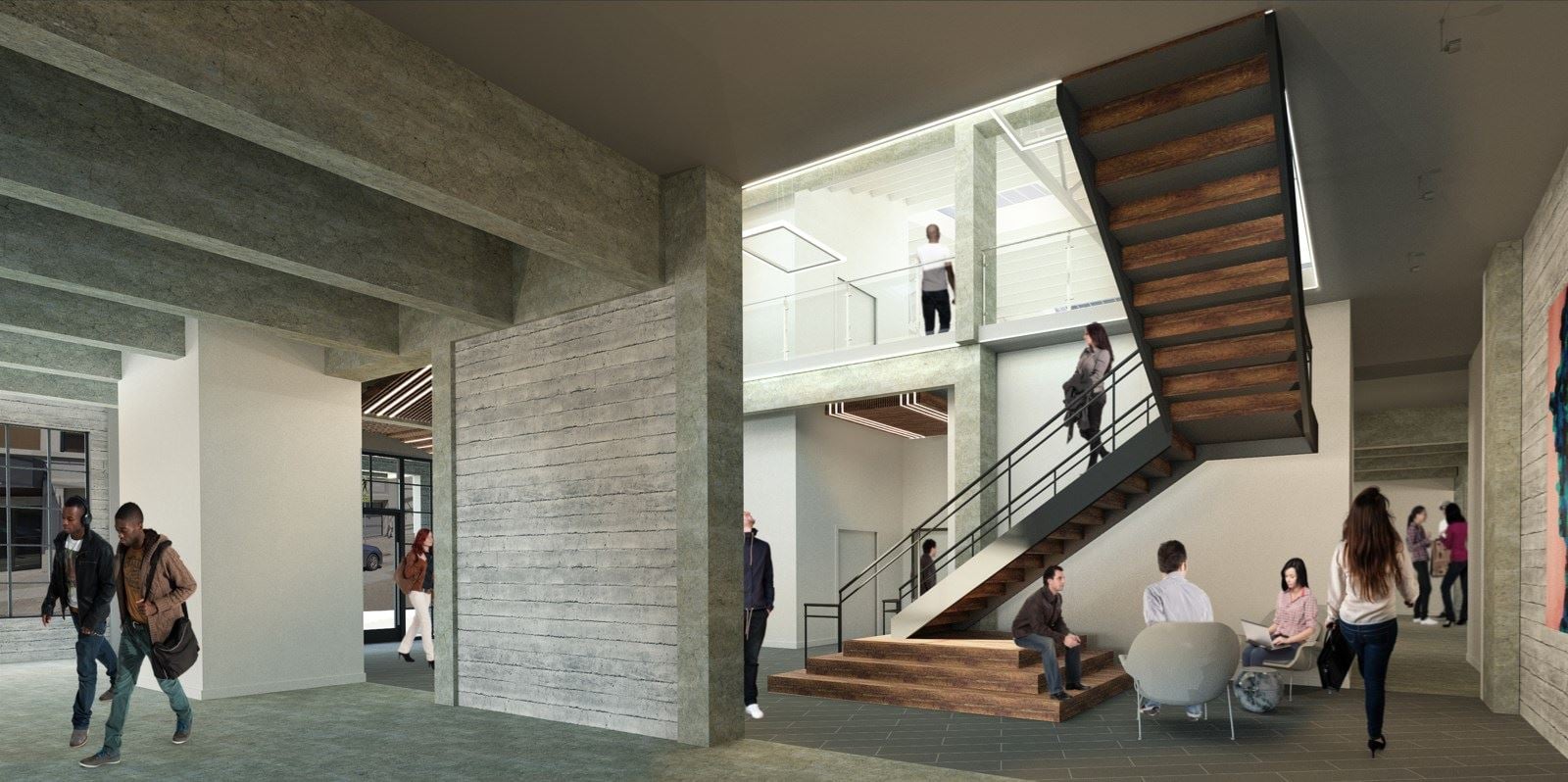 Rendering_Lobby-Entry From Below Stair 2