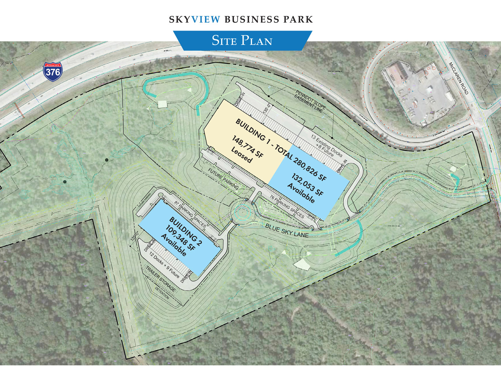 Site plan, both buildings GL