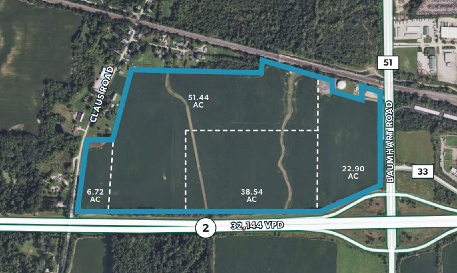 Baumhart & Rt 2 - 119.6 Acres - Parcels.PNG