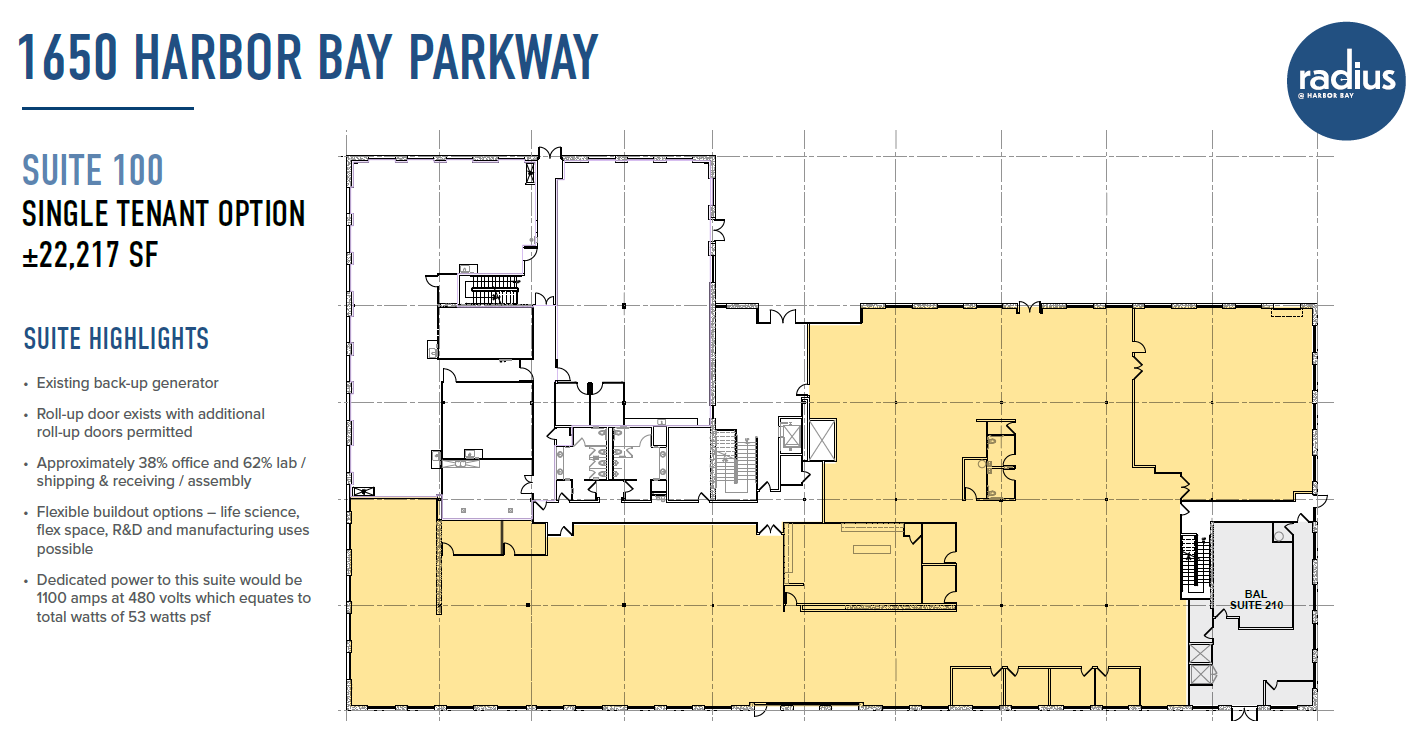 1650 HBP Ste 100_Single Tenant 22217SF