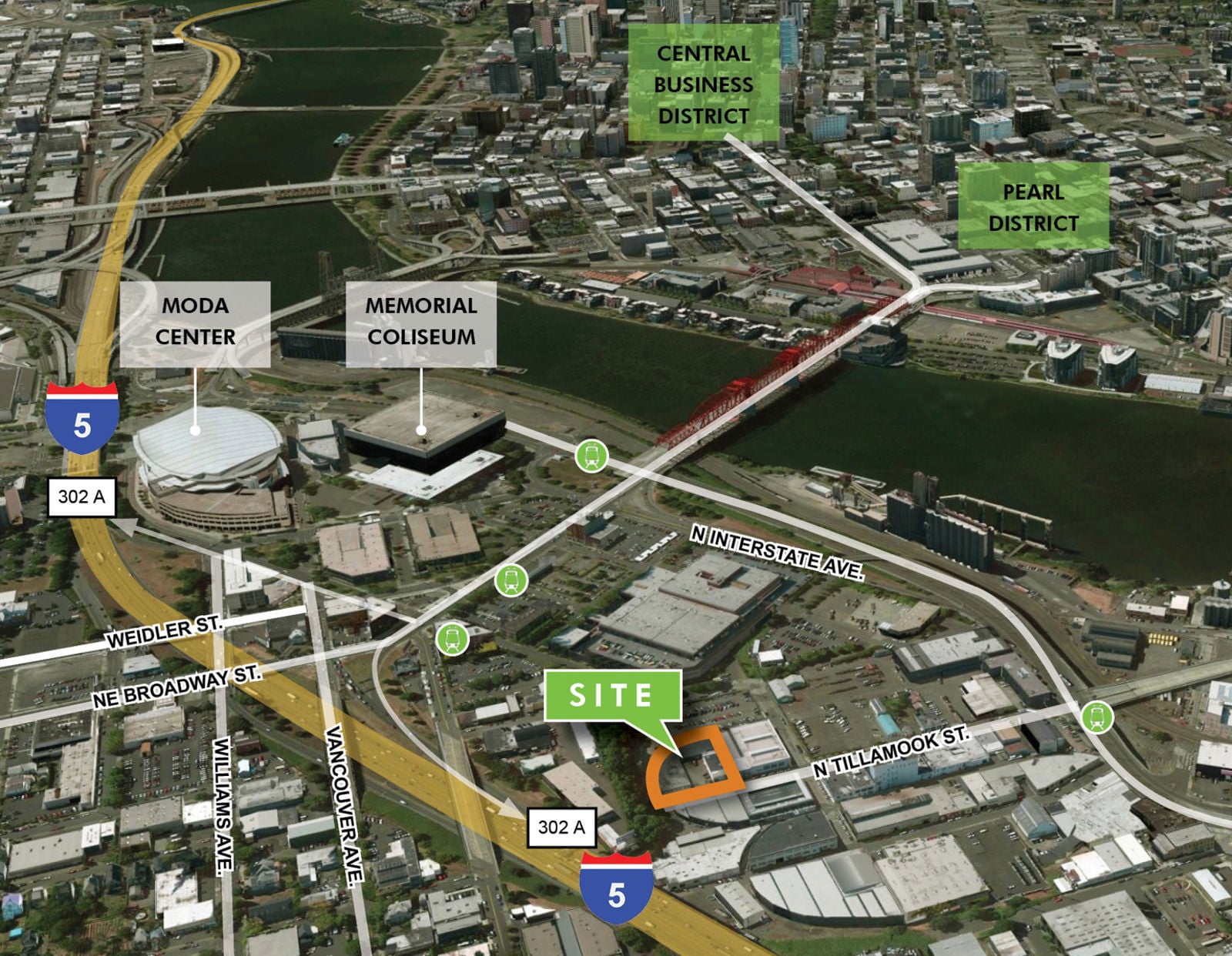 aerial 424 N Tillamook