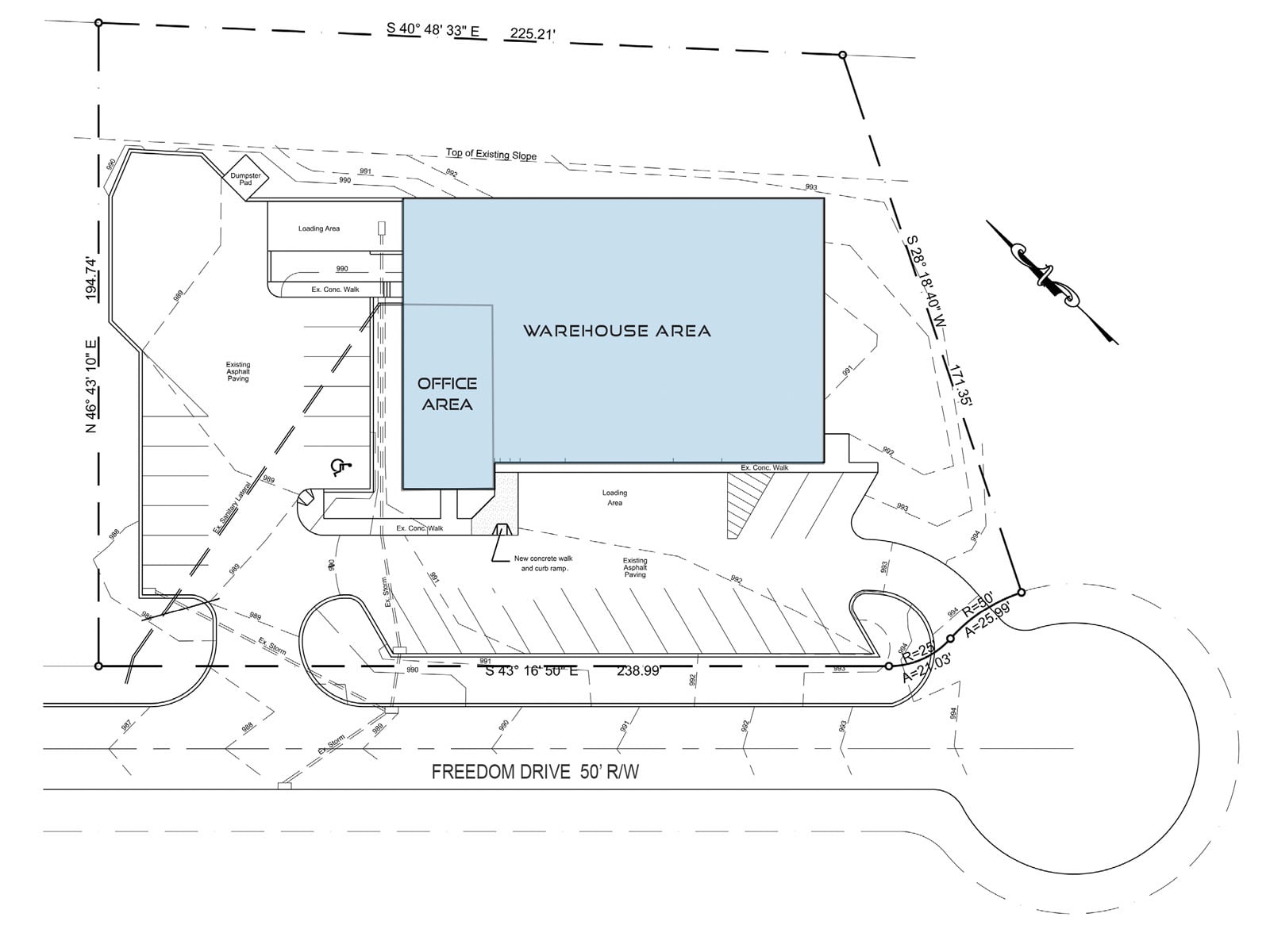 203 Freedom site plan