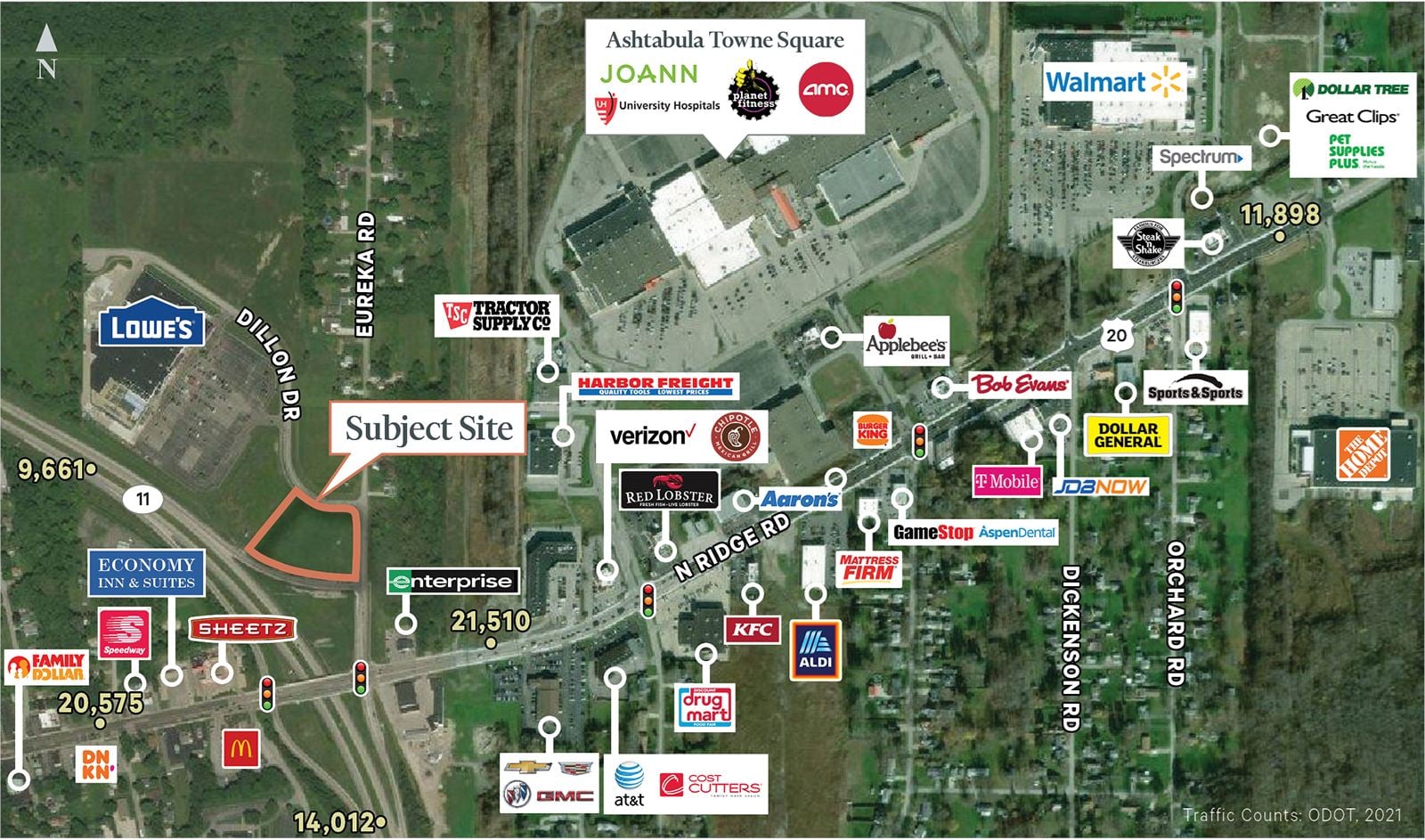 Dillion Dr, Site Map
