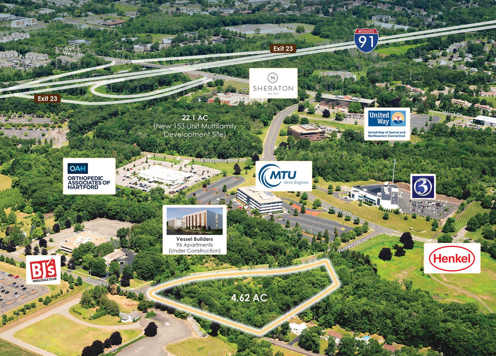 Corporate Ridge Aerial_Labeled