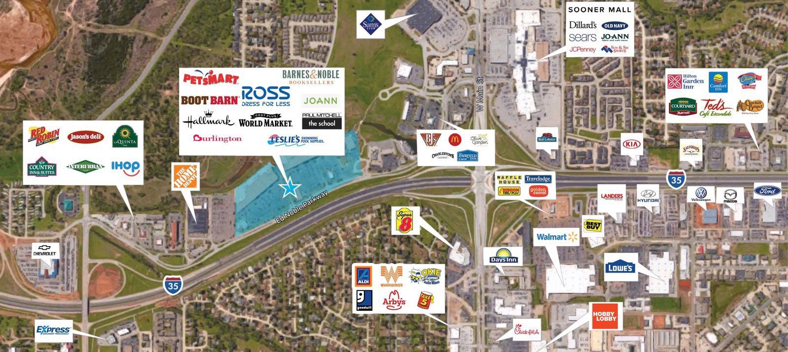 Parkway Plaza -aerial- 012325