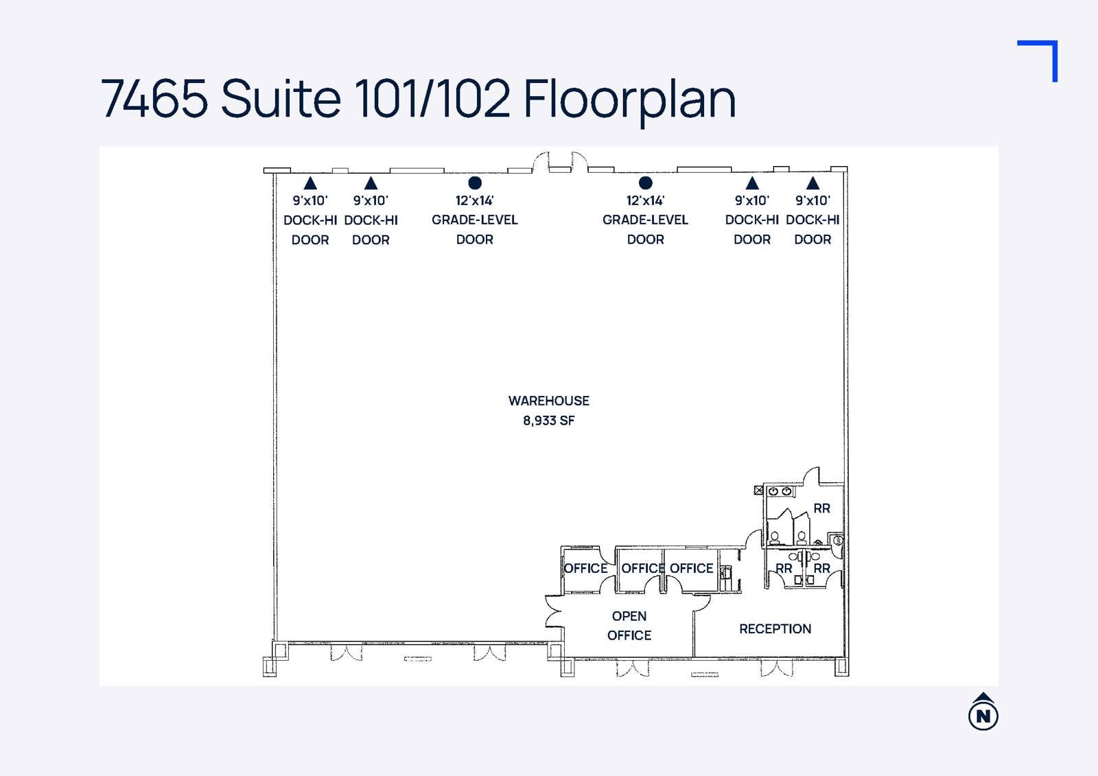 7465 Suite 101-102 floorplan