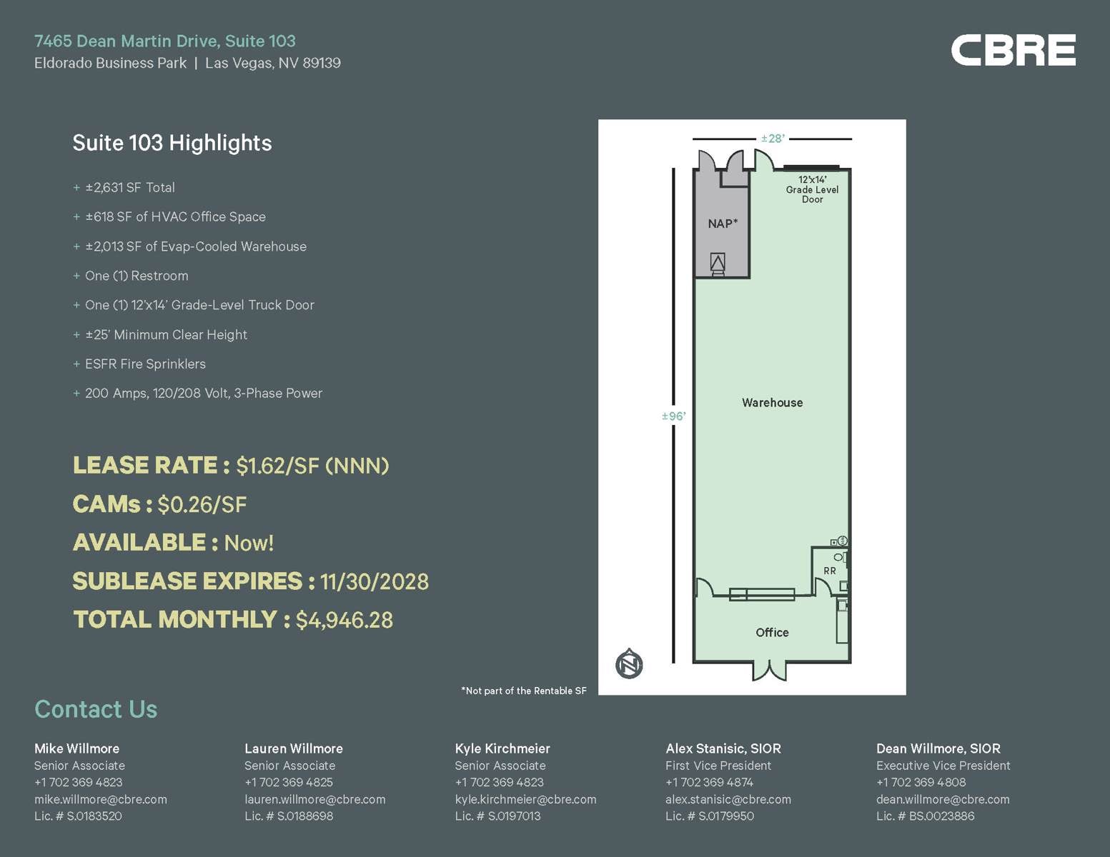 Suite 103 floorplan