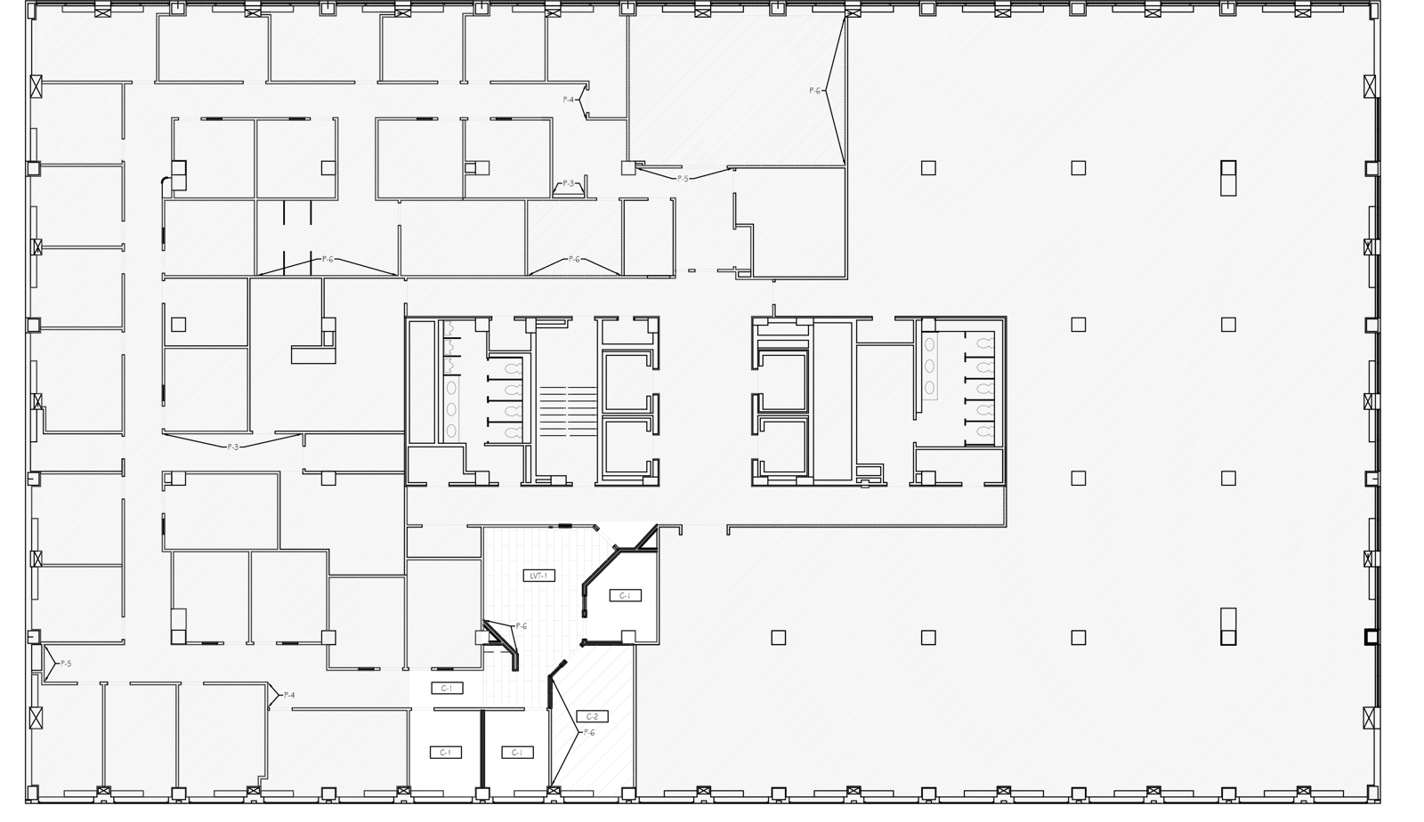 LWV 10th Floor Existing Floor Plan- Paint Finishes