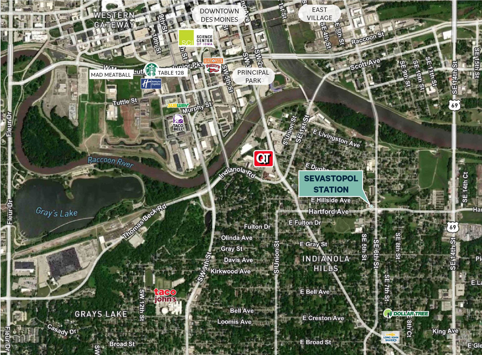 1938 SE 6th St_Sevastopol Station_RETAIL-Aerial Map
