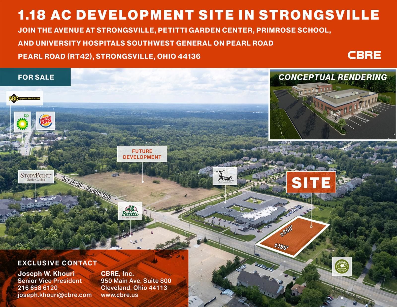 1.18 AC Development Site 18928 Pearl Road - Image 1