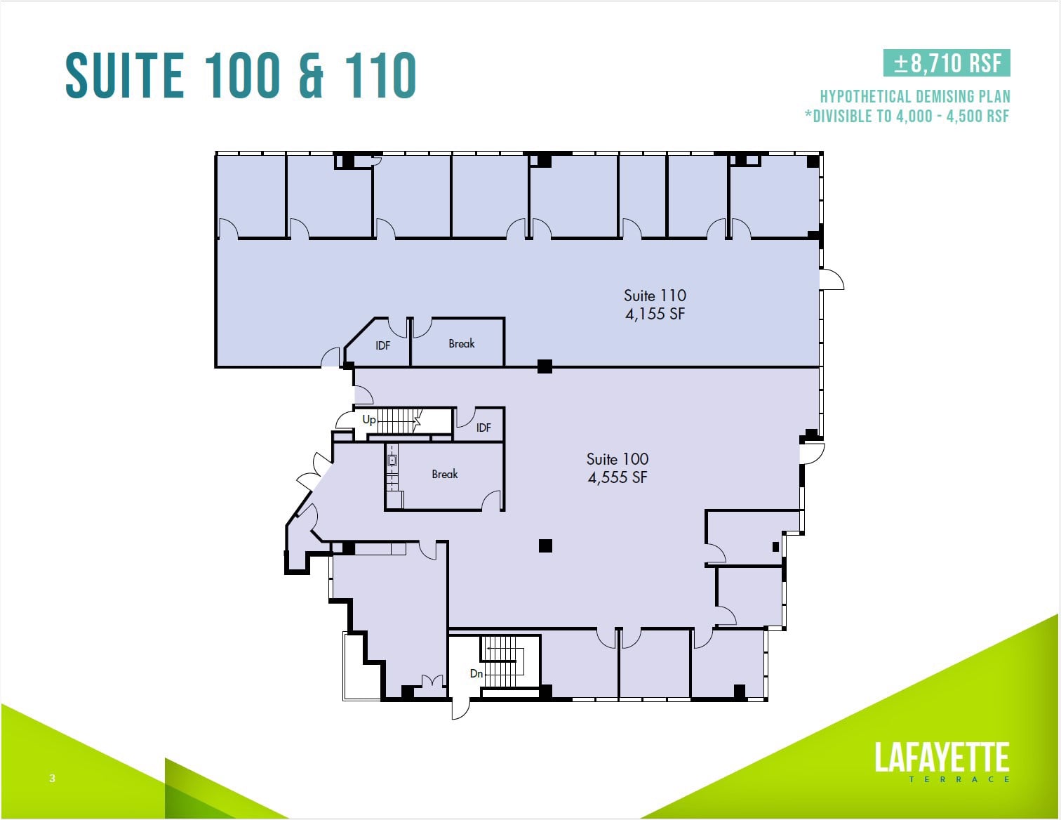 1st Floor Hypothetical Demising Plan