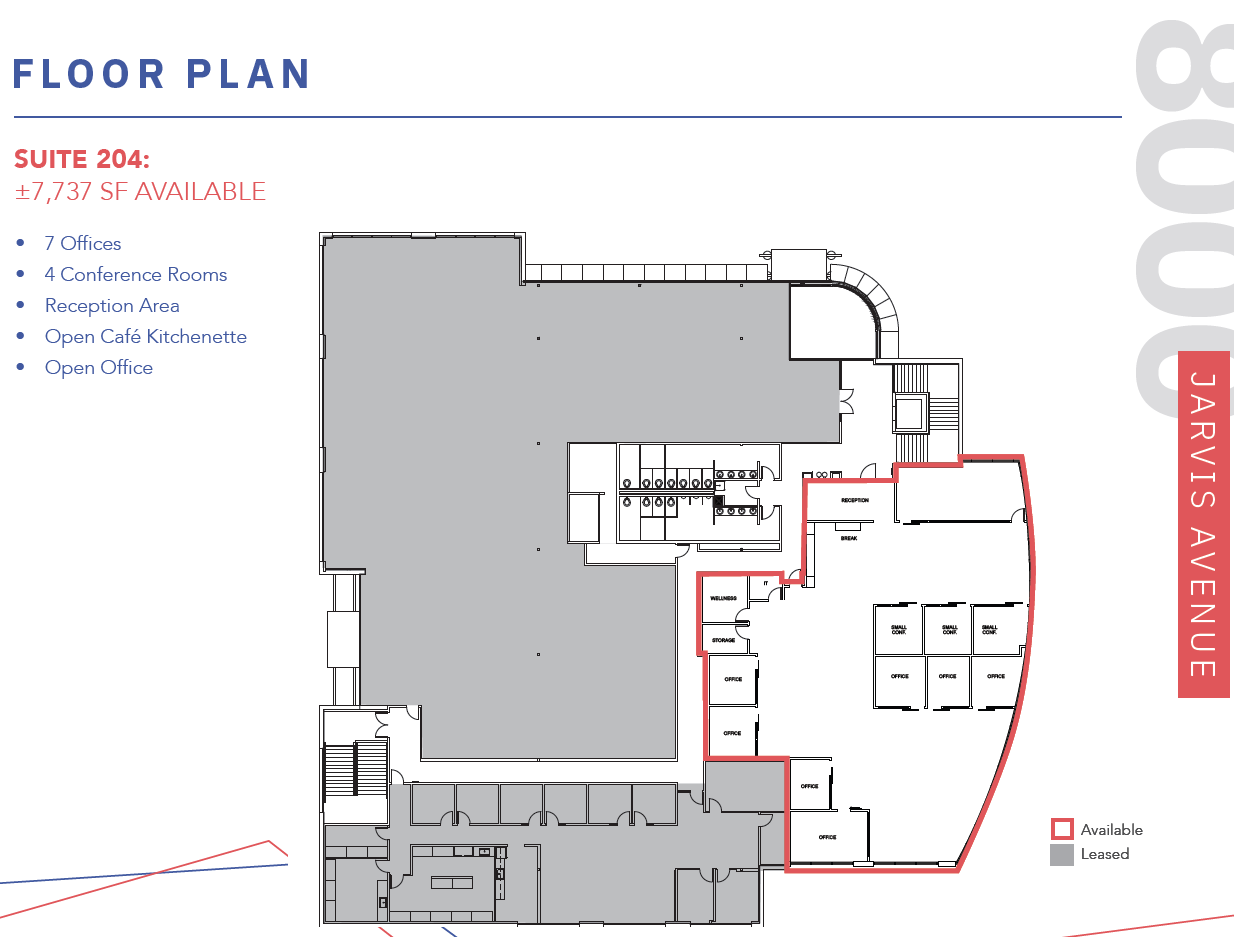8000 Jarvis Ste 204 Floor Plan